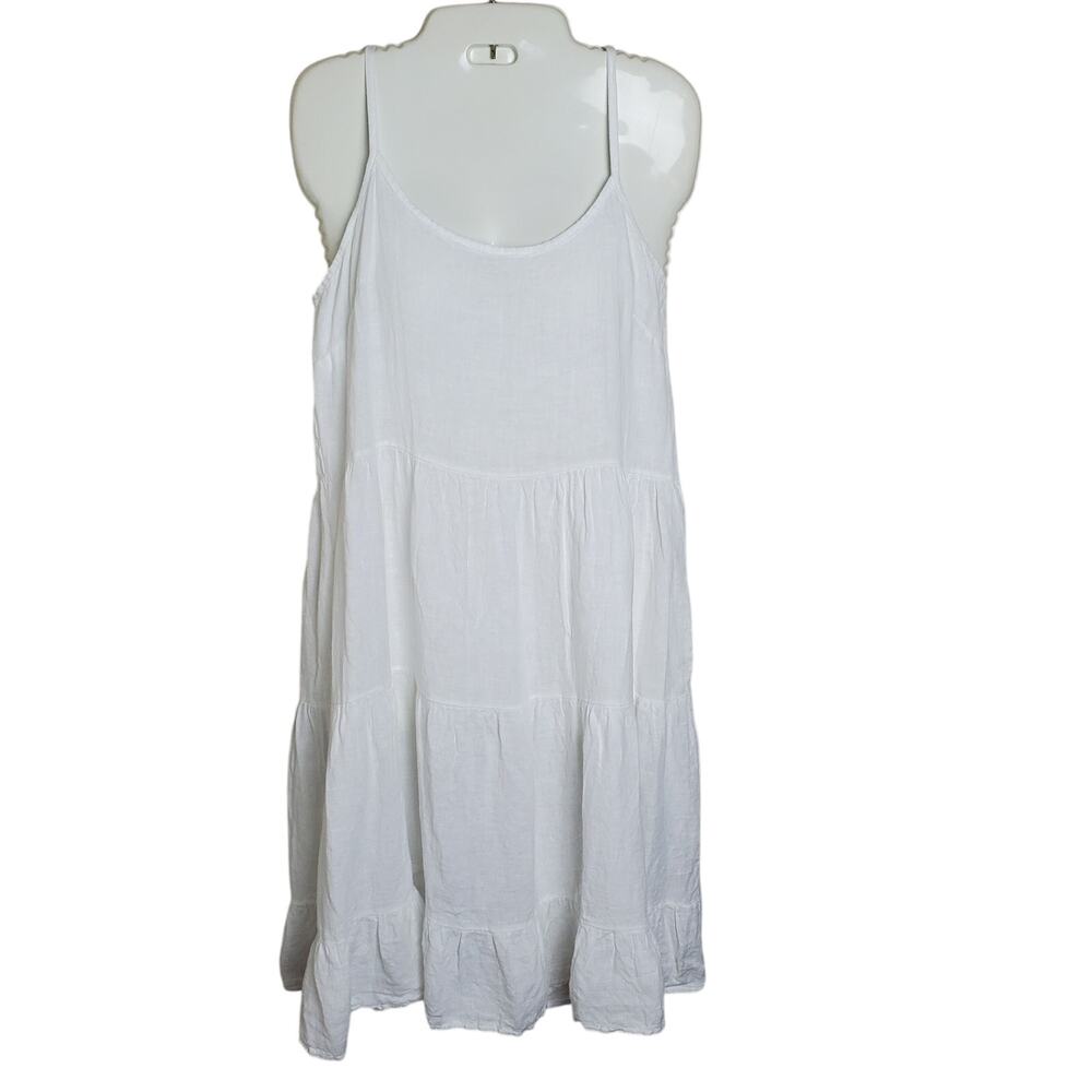 Valentina Naldi Made in Italy 100% Linen Tiered Dress - Small